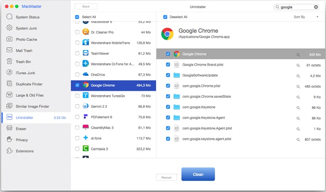 google chrome clean up for mac